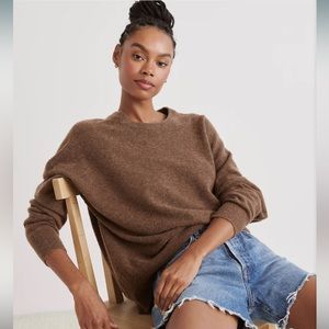 EUC Jenni Kayne cashmere blend Marina pullover in chestnut